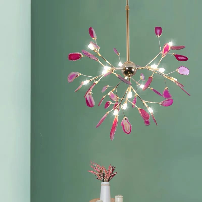 Jadekit Agate Creative Colourful Chandelier Bedroom/Living Room