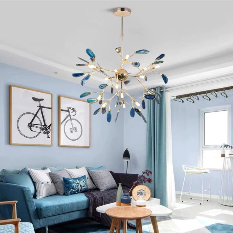 Jadekit Agate Creative Colourful Chandelier Bedroom/Living Room