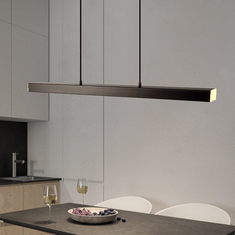 Lerin Modern Linear LED Pendant Light Black/Brown-Neutral Decor