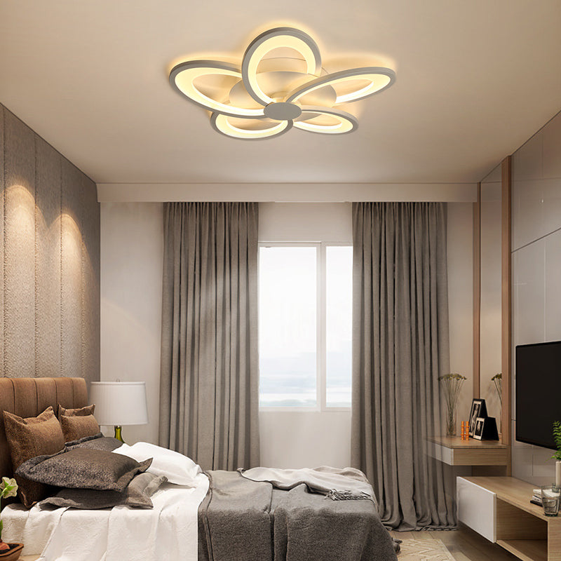Tiguram Flower Shape Ceiling Light White , 2 Style