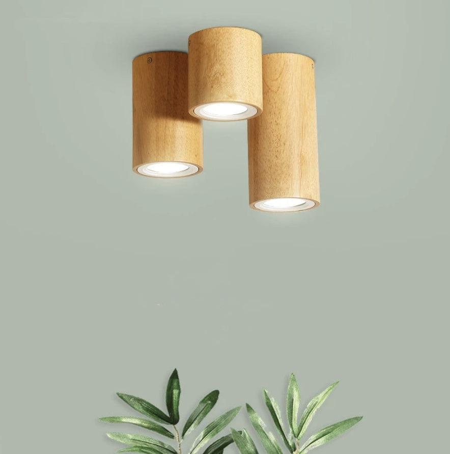 Cogusan Modern Wood Ceiling Light, Cylindrical, Corridor/Balcony