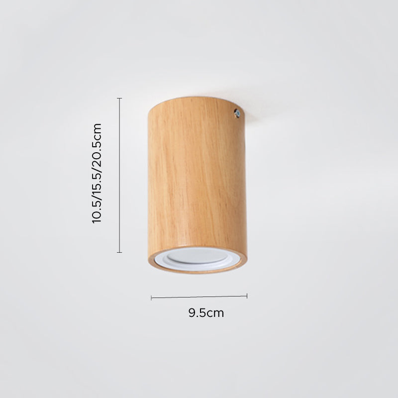Cogusan Modern Wood Ceiling Light, Cylindrical, Corridor/Balcony