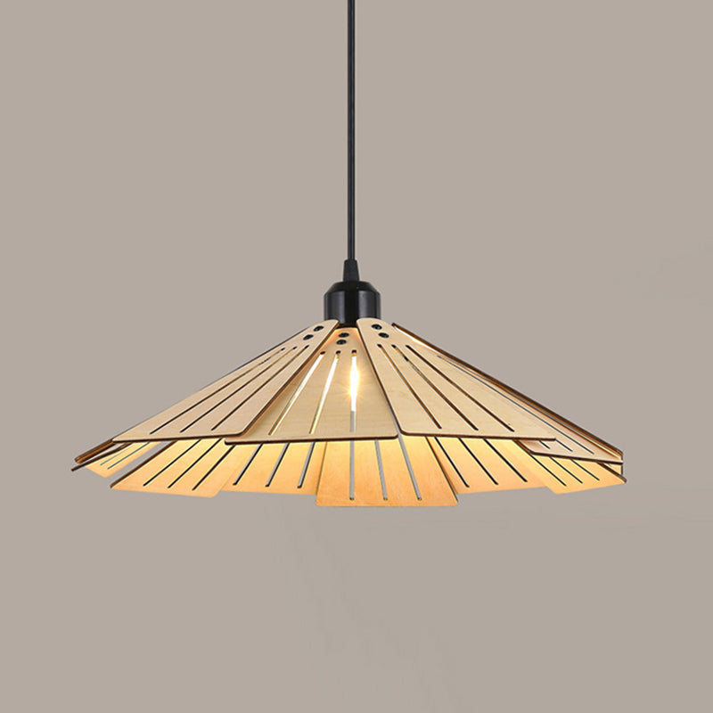 Kuvabuk Retro Pendant Light, Metal & Wood