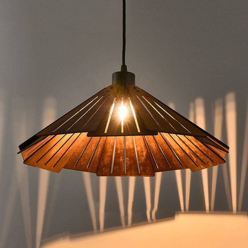 Kuvabuk Retro Pendant Light, Metal & Wood