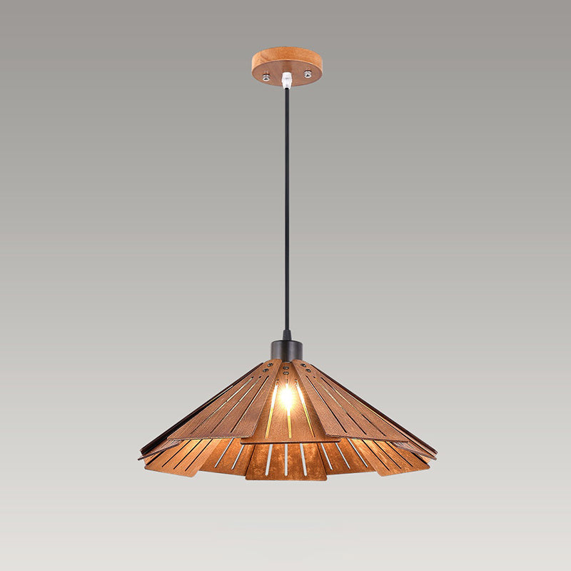 Kuvabuk Retro Pendant Light, Metal & Wood