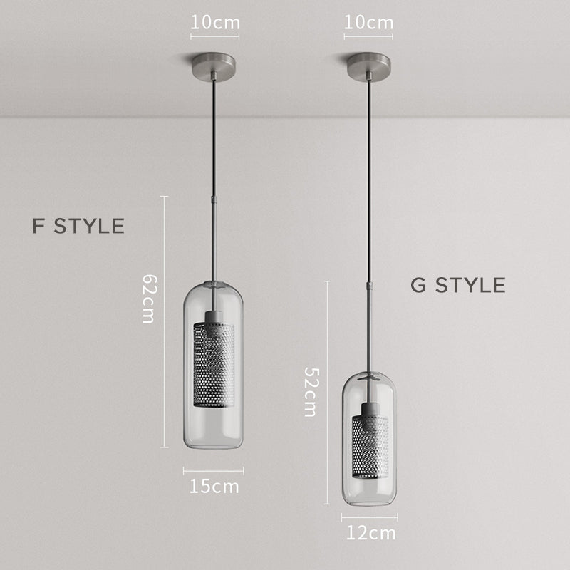 Nerel Contemporary Golden Pendant Light, Glass, Globe/Cylindric-Neutral Decor