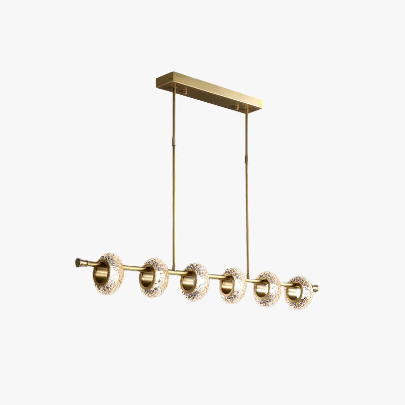 Fasodud Modern Luxury metal/Glass Pendant Light, Gold