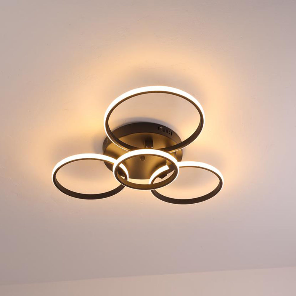Womotan LED Ceiling Light Circle Ring, Black & White