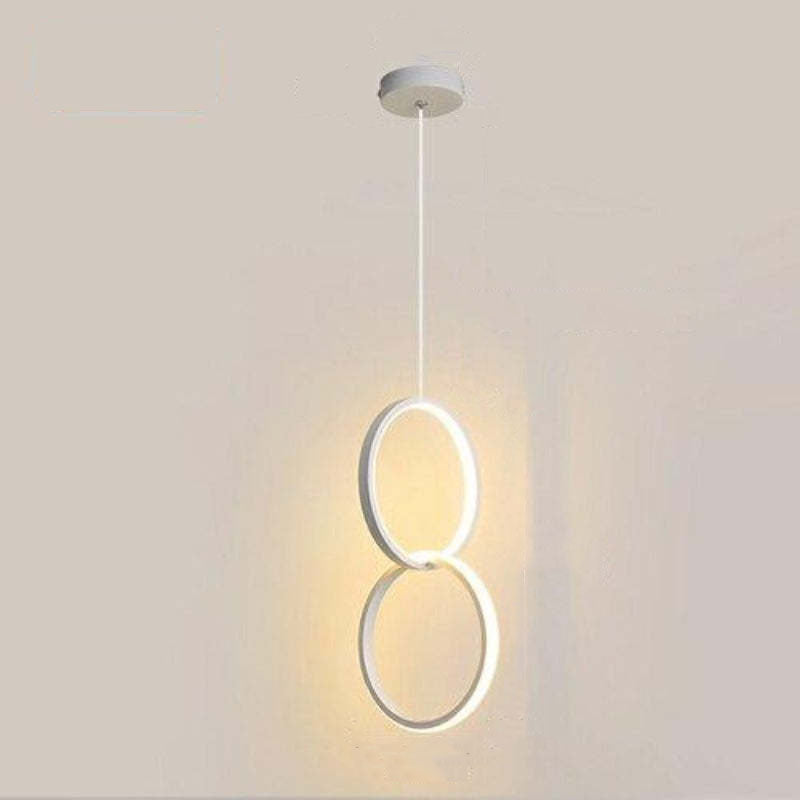 Kori Modern LED Pendant Light Black/White Living Room-Neutral Decor