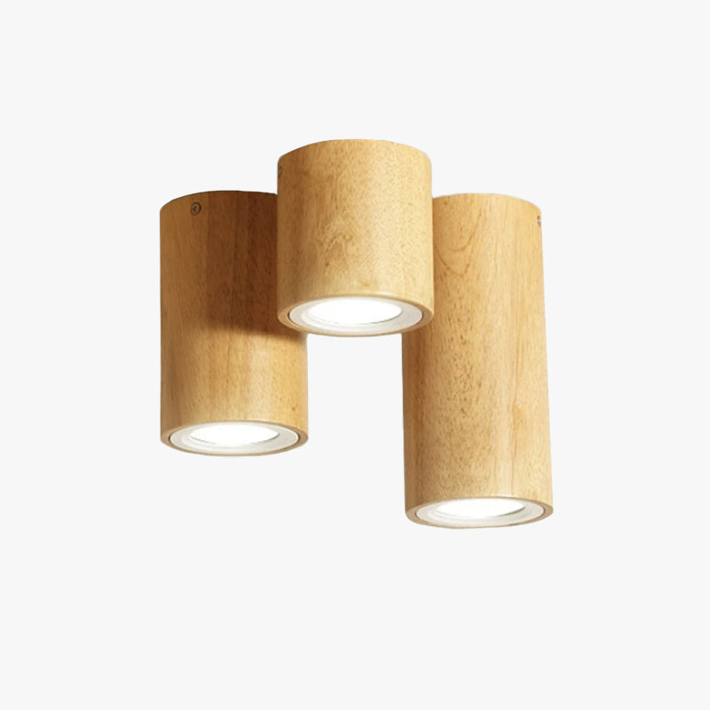 Cogusan Modern Wood Ceiling Light, Cylindrical, Corridor/Balcony