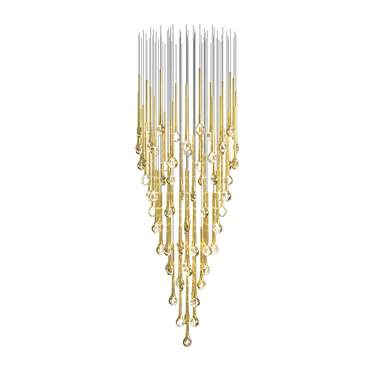 Cicarir Gradient Gold Glass Chandelier