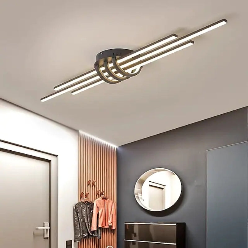Kurosam Modern LED Ceiling Light Black/White Living Room