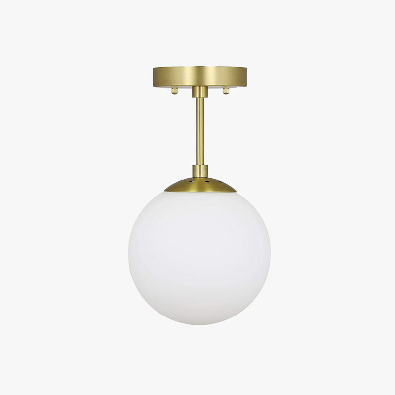 Malvo Ceiling Light Semi-Flush Mount Glass-Neutral Decor