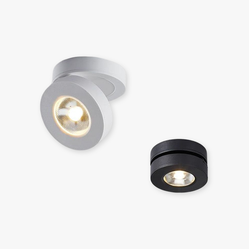 Holeter Modern Ceiling lighting Round, Novak Flush Mount, White/Black, Kitchen