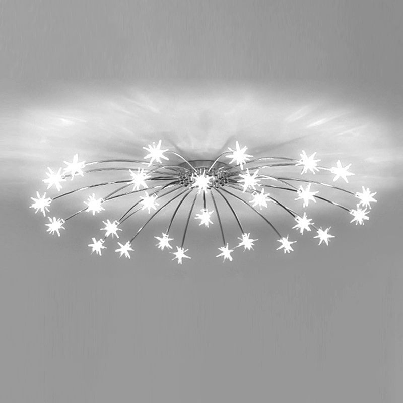 Riteluru Art Deco Starry Flush Mount Ceiling Light