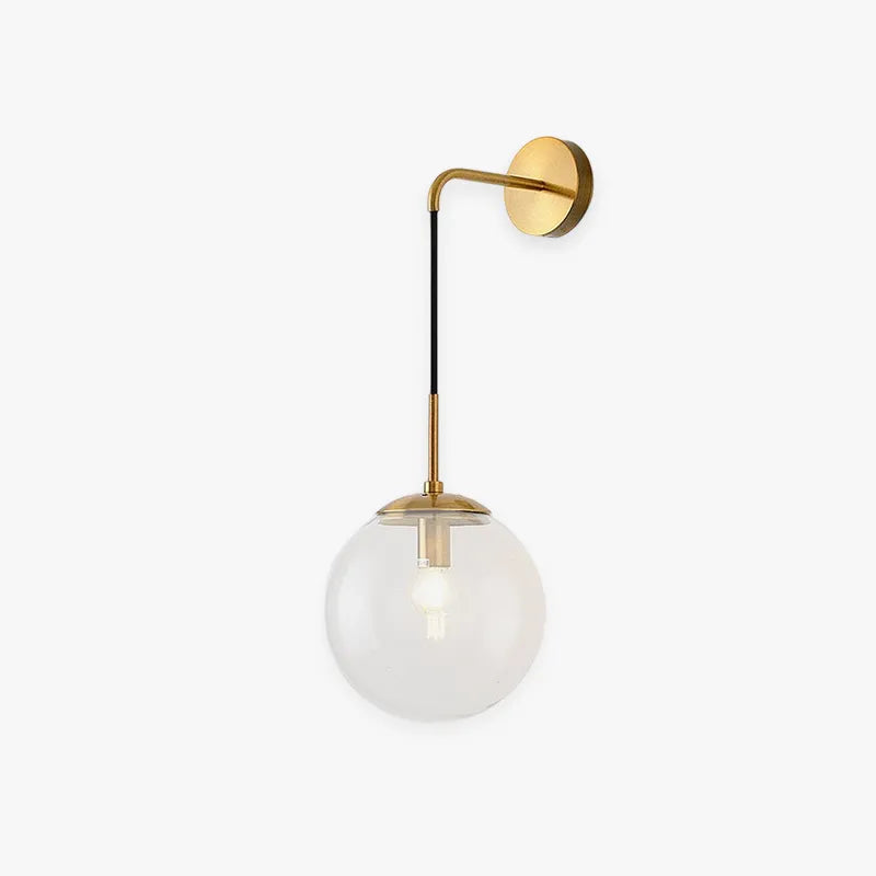 Bedumal Glass Ball Nordic LED Wall Reading Lamp Single Head