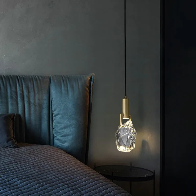 Elquin Pendant Light Crystal Cylindrical Shape-Neutral Decor