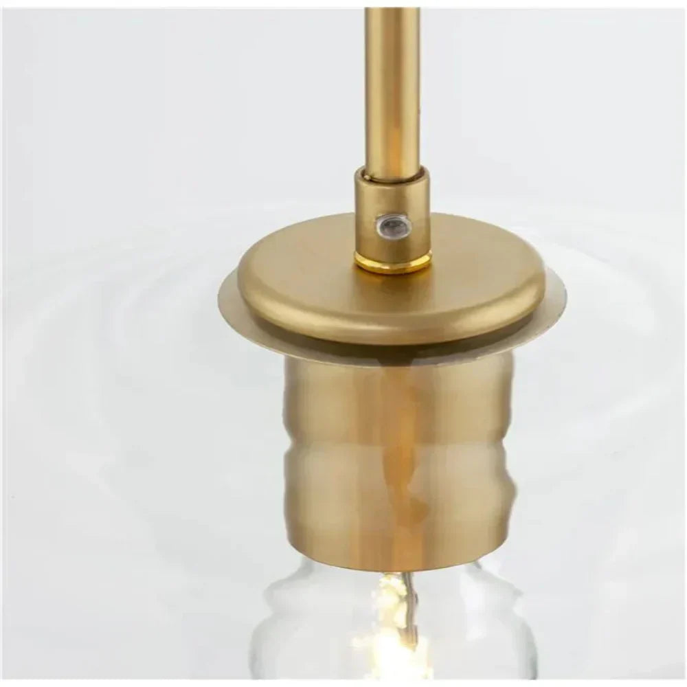 June Pendant Light Glass, Clear/Amber Diamond shape