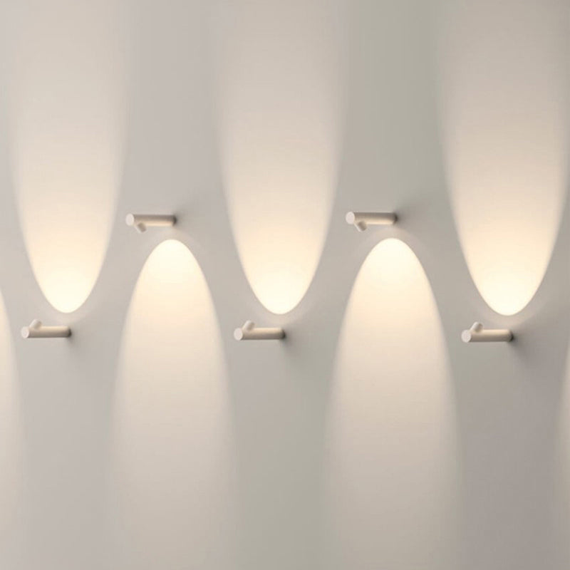 Bukorir Modern Waterproof Outdoor Wall Lighting, White & Black