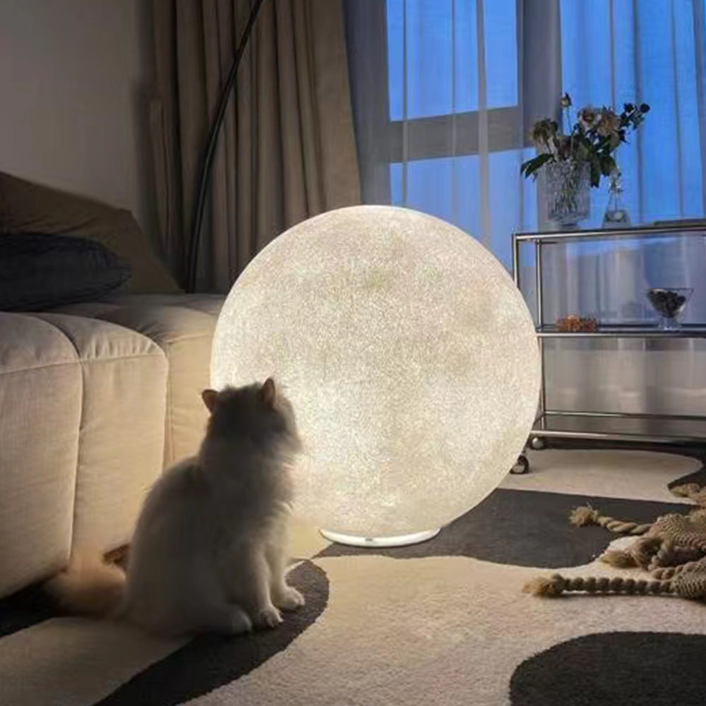 Kupipal Modern Decorative Dream Floor Lamp, Moon Globe, Resin, Bedroom