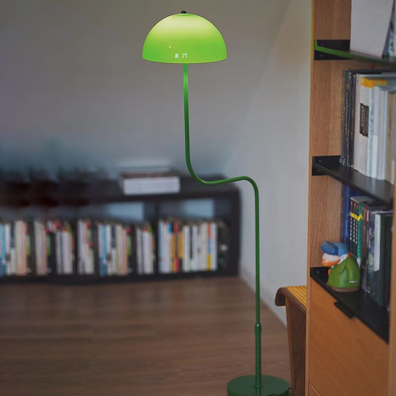 Tikolot Floor Lamp Mushroom Middle Ancient, Arc Metal, Green, Dining Room