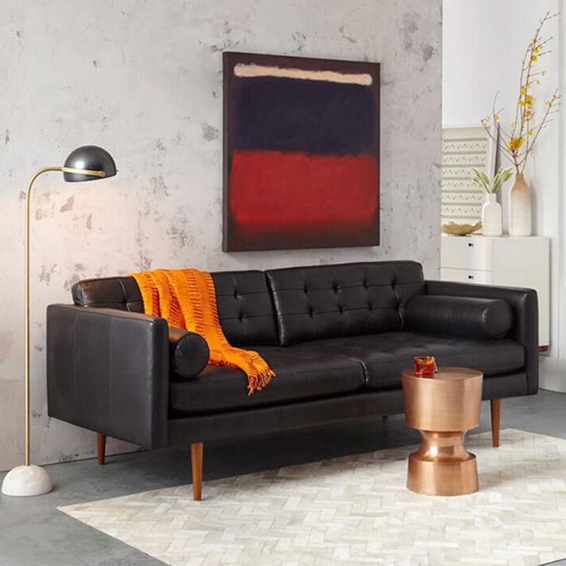 Dotetan Floor Lamp Semi Circular Retro/Minimalist, Metal/Marble, Black, Bedroom