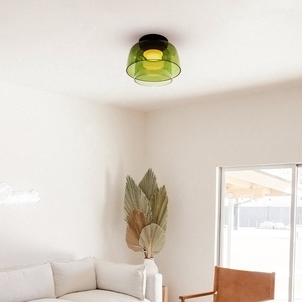 Rugogalu Modern Simple Creative Glass Flush Mount Ceiling Light