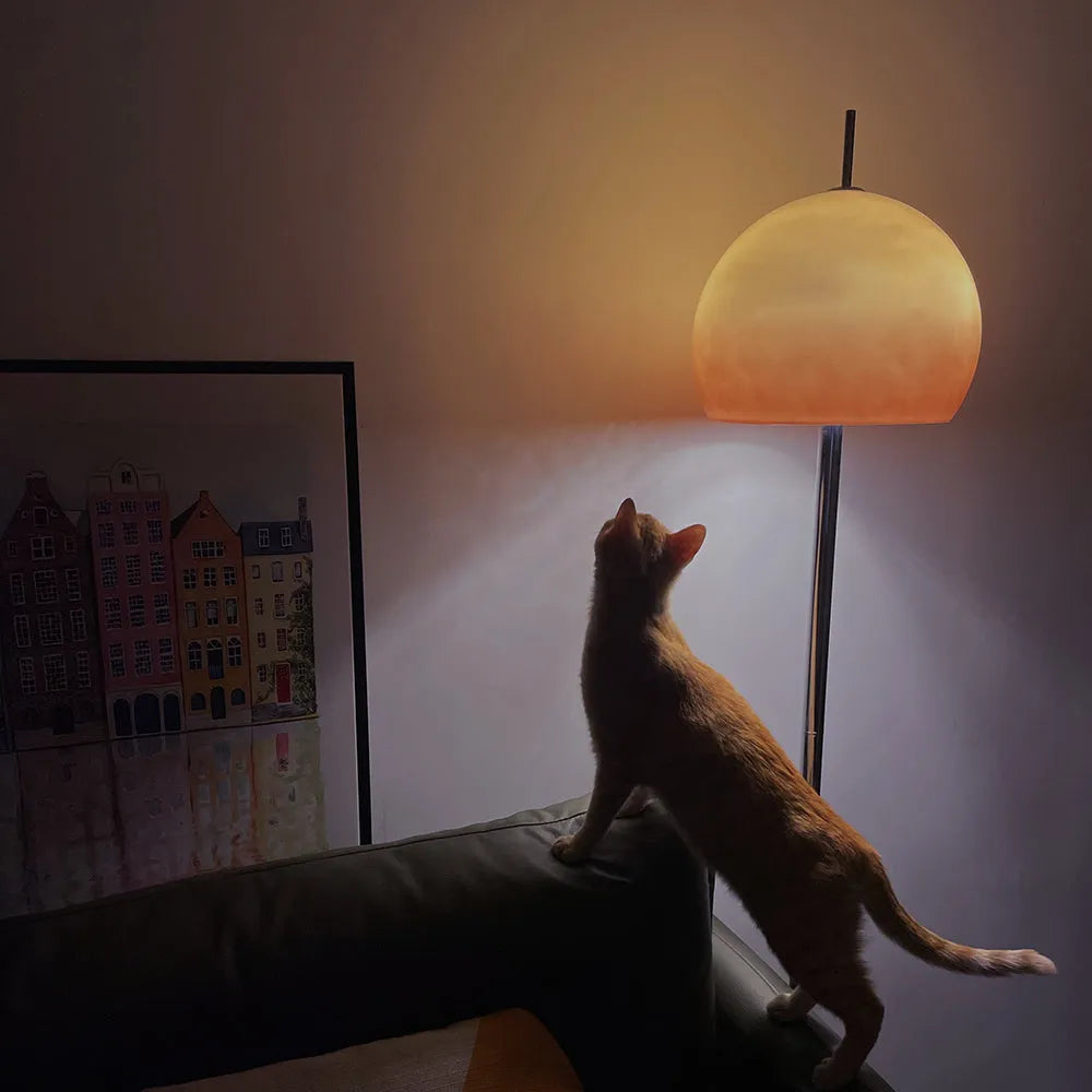 Duvatus Sunset Dome Glass Floor Lamp