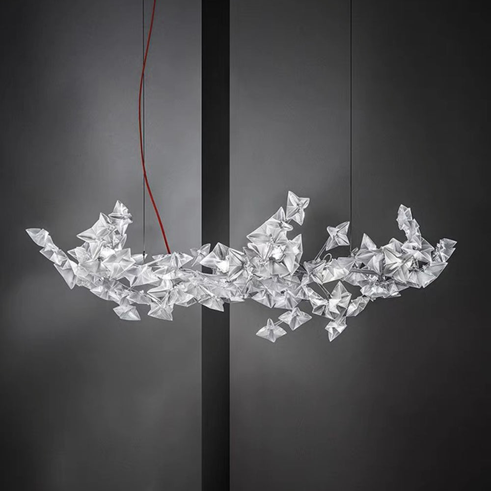 Zadarek Luxury Star Pendant Light, Living Room, Silver
