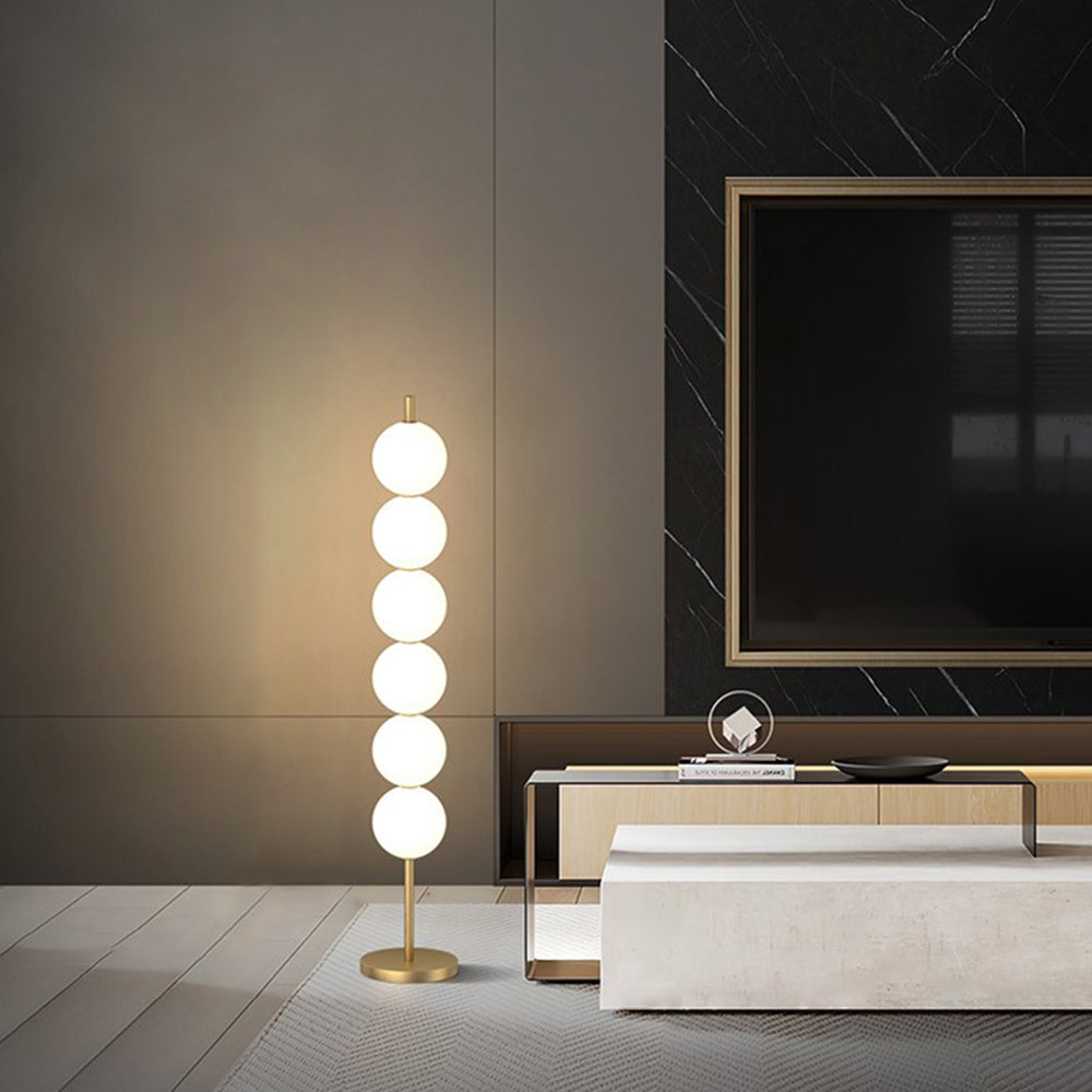 Ganonul Modern Candy /etal Floor Lamp, Brass