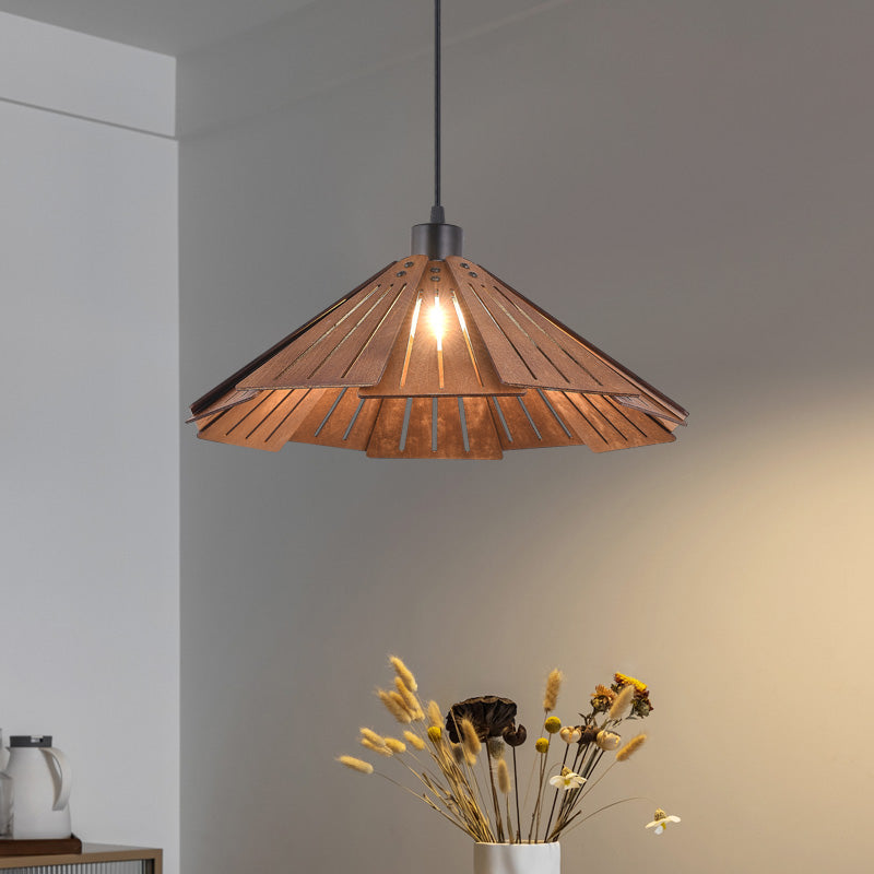 Kuvabuk Retro Pendant Light, Metal & Wood