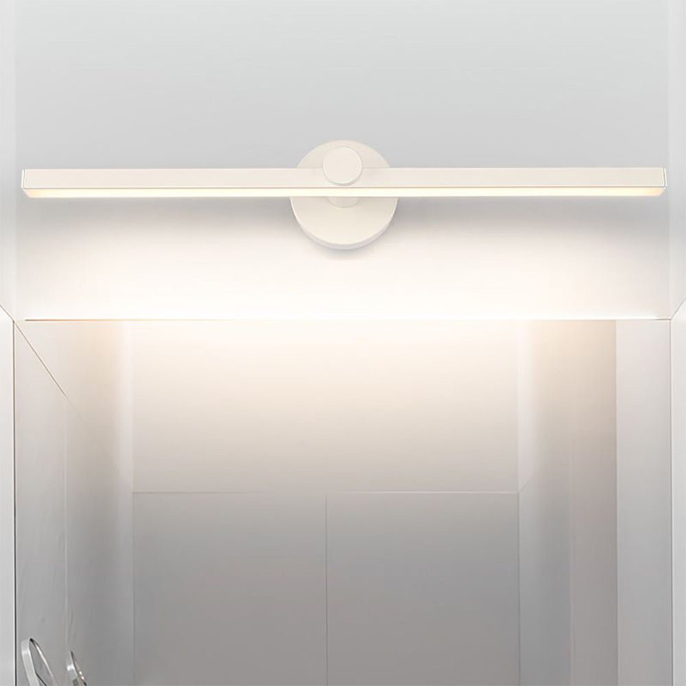 Devudol Minimalist Linear Mirror Front Wall Lamp, White