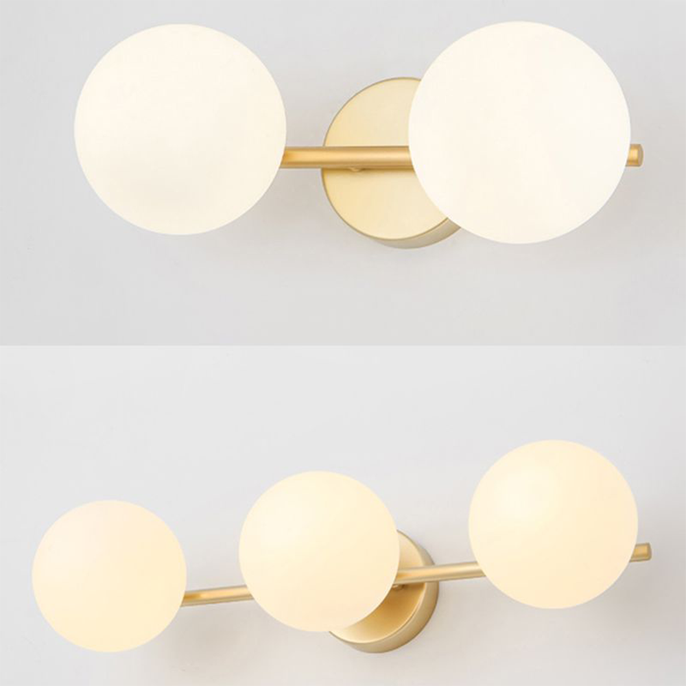 Zimevad Modern Dome Metal Bathroom & Vanity Wall Lamps, Multicolor