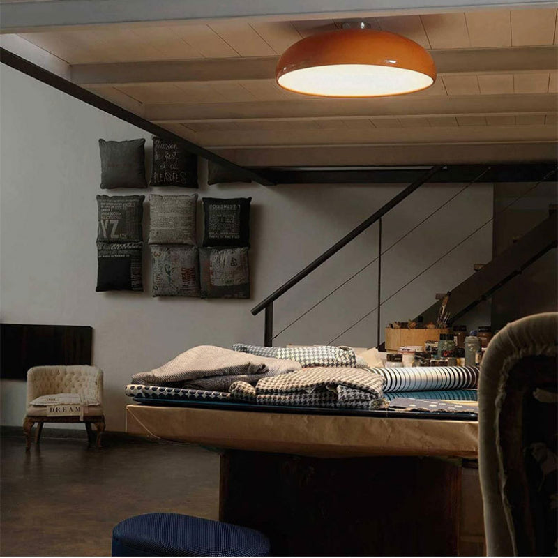 Lekedum Vintage LED Flush Mount Ceiling Light Metal Bedroom/Living Room