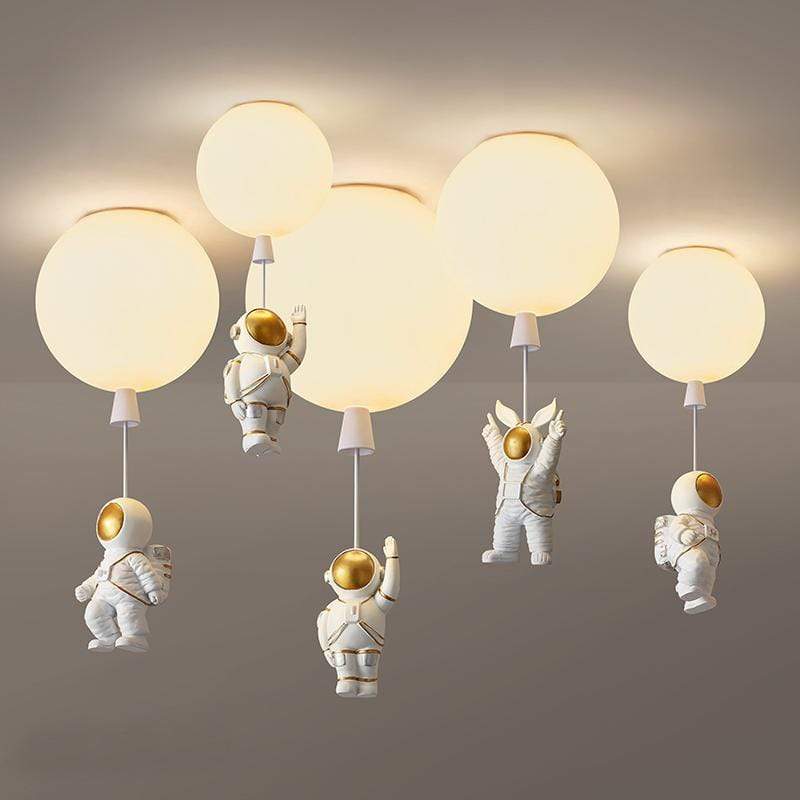 Fupogan Astronaut Balloon Flush Mount Ceiling Light, L 20/25/30/35cm