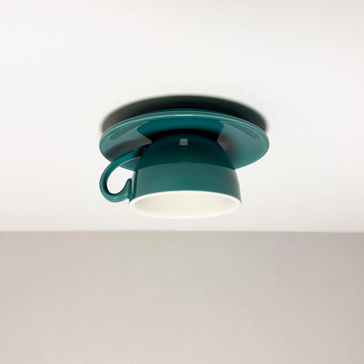 Rulenero Modern Coffee Cups Ceramic Flush Ceiling Lighting