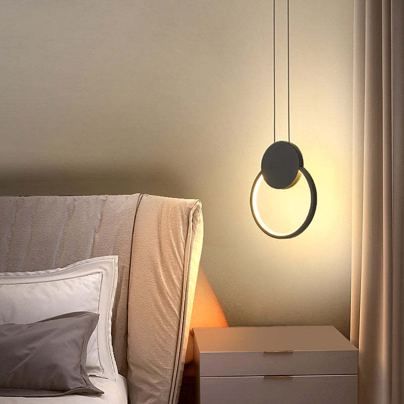 Kori Modern LED Pendant Light Black/White Living Room-Neutral Decor