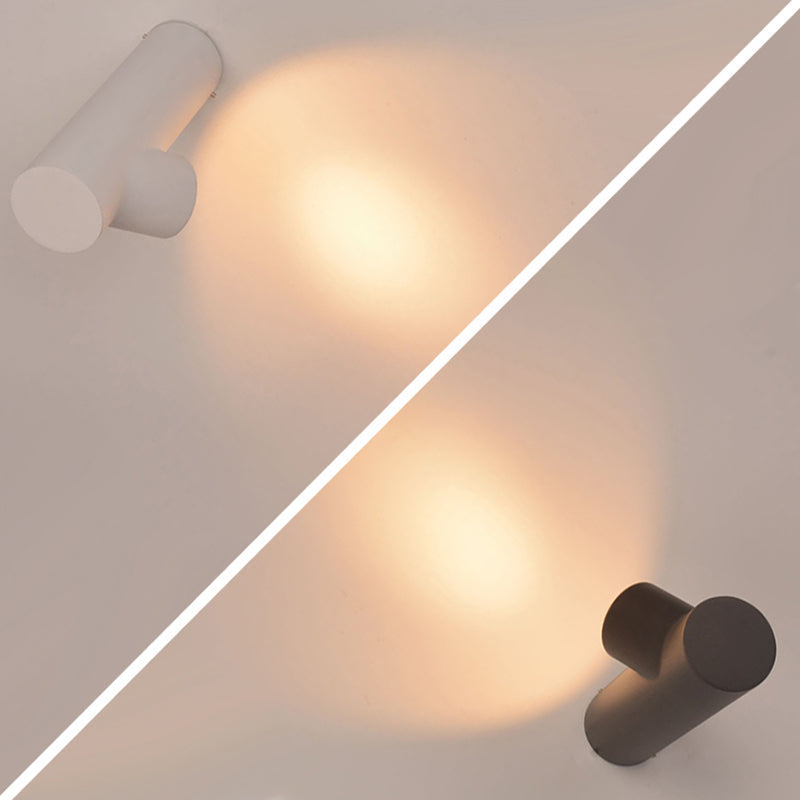 Bukorir Modern Waterproof Outdoor Wall Lighting, White & Black