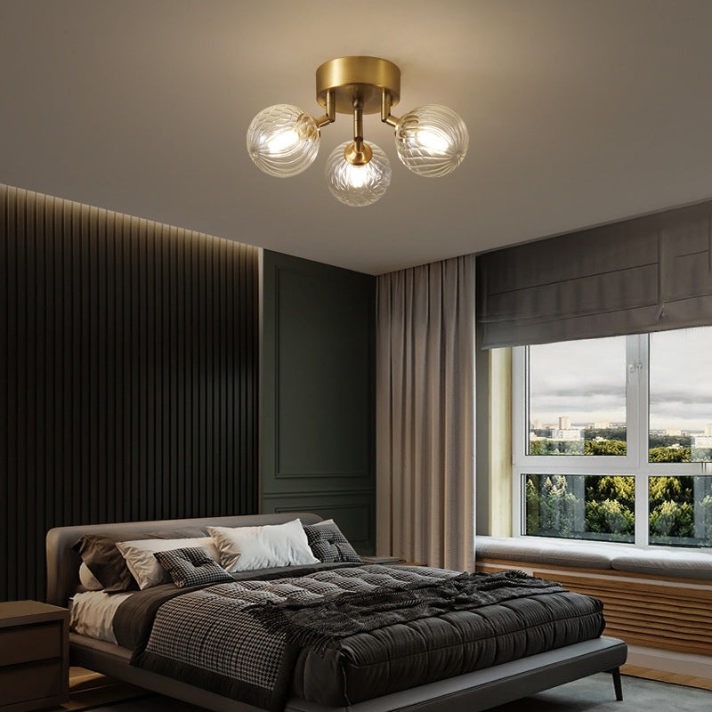 Puruler Modern Clear Bubble Glass Ceiling Light