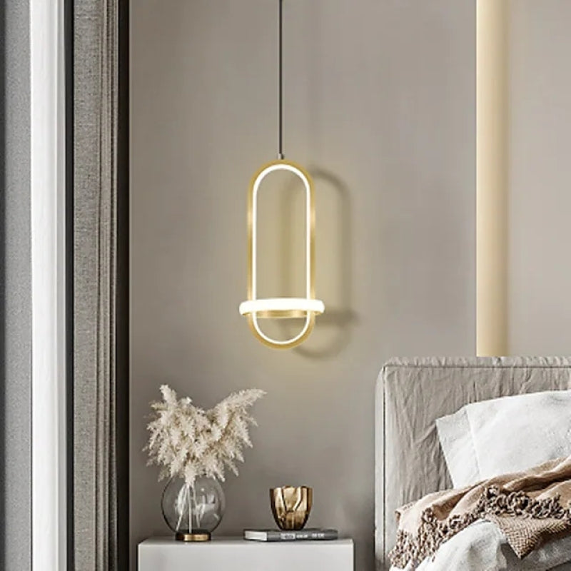 Bikelut Modern Minimalist LED Ring Pendant Light Bedsides