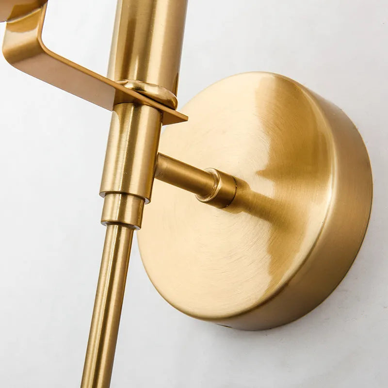 Ludotet Modern Ball Metal/Dolomite LED Wall Lamp, Gold