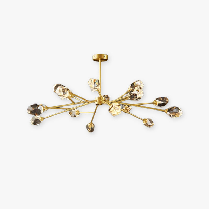Degulak Luxurious Crystal Chandelier Living Room Golden