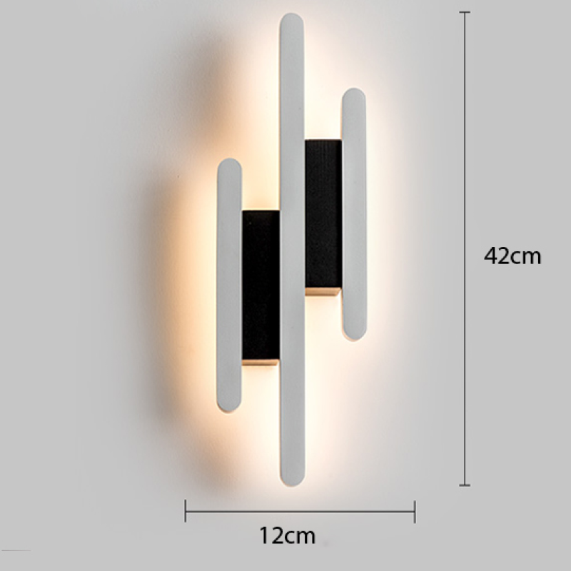 Bubemir Industrial Black & White Wall Lamp, 2 Styles