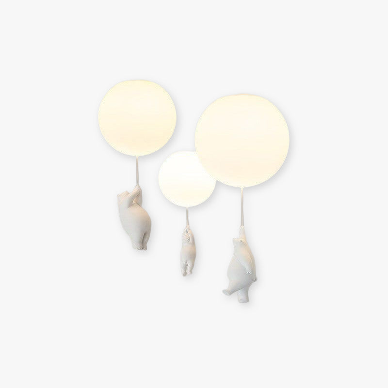 Seron Bear Balloon Ceiling /Pendant Light-Neutral Decor