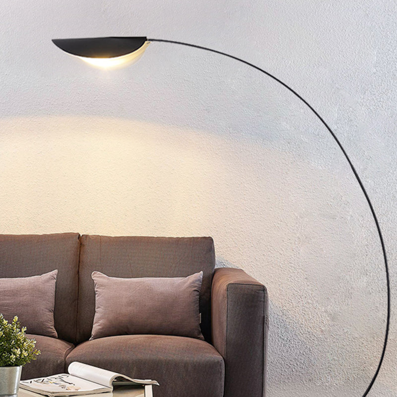Savusut Modern Arch Metal Floor Lamp, Black