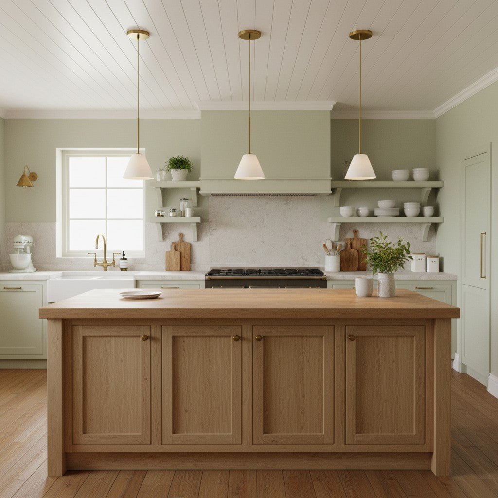 Cone Milk Clear Glass Cone Pendant Light for Kitchen