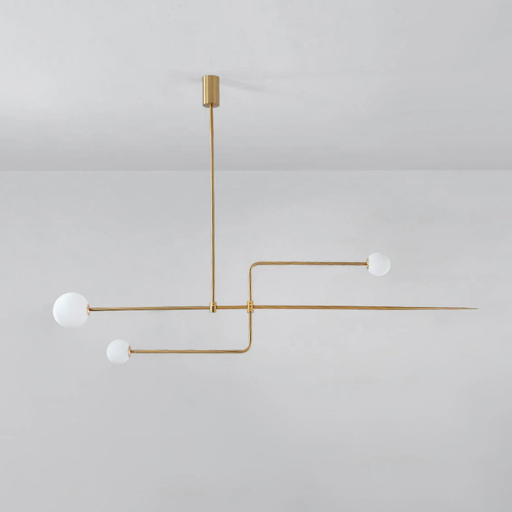 Fakegod Minimalist Linear Mobile Pendant Light, Black