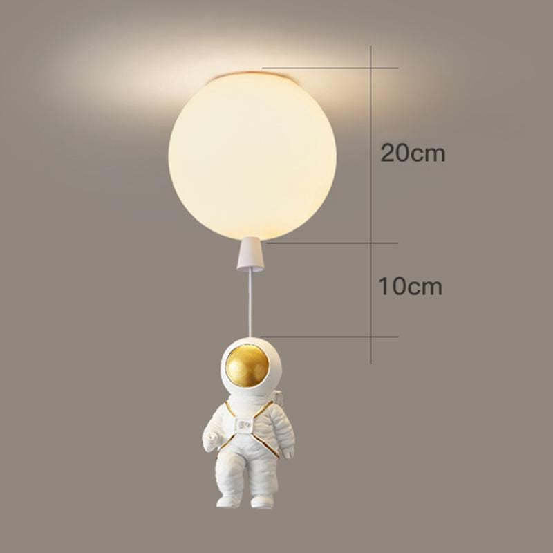 Fupogan Astronaut Balloon Flush Mount Ceiling Light, L 20/25/30/35cm