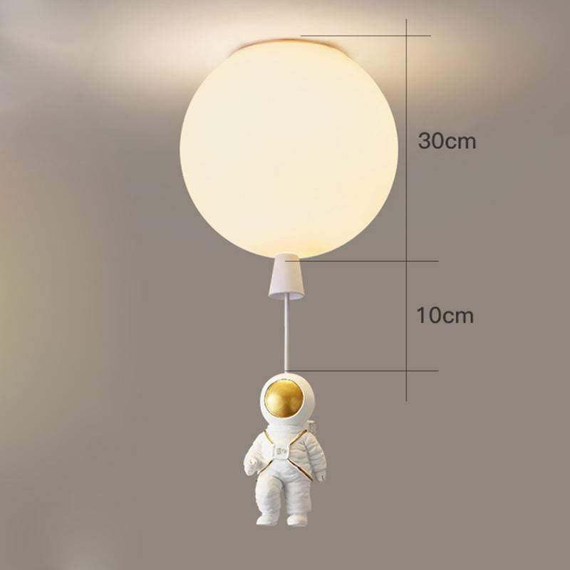 Fupogan Astronaut Balloon Flush Mount Ceiling Light, L 20/25/30/35cm