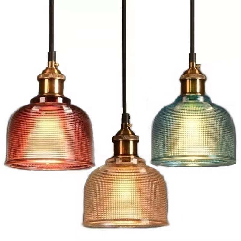Juvoger Glass Art Deco Pendant Lights,Colorful